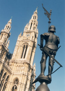 Wiener Rathausturm mit Rathausmann. Foto: PID/mediawien