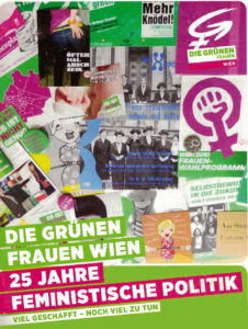 Cover der 2013 erschienenen Broschüre "25 Jahre feministische Politik" (Grünes Archiv, Inventarnr. 185)