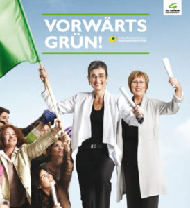 Ulrike Lunacek und Eva Lichtenberger kandidierten an der Spitze der grünen Liste.