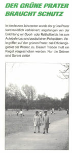 Der grüne Prater braucht Schutz (Die Grünen Leopoldstadt, o.J.)