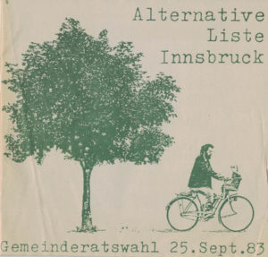 Wahlprogramm der Alternativen Liste Innsbruck (1983).