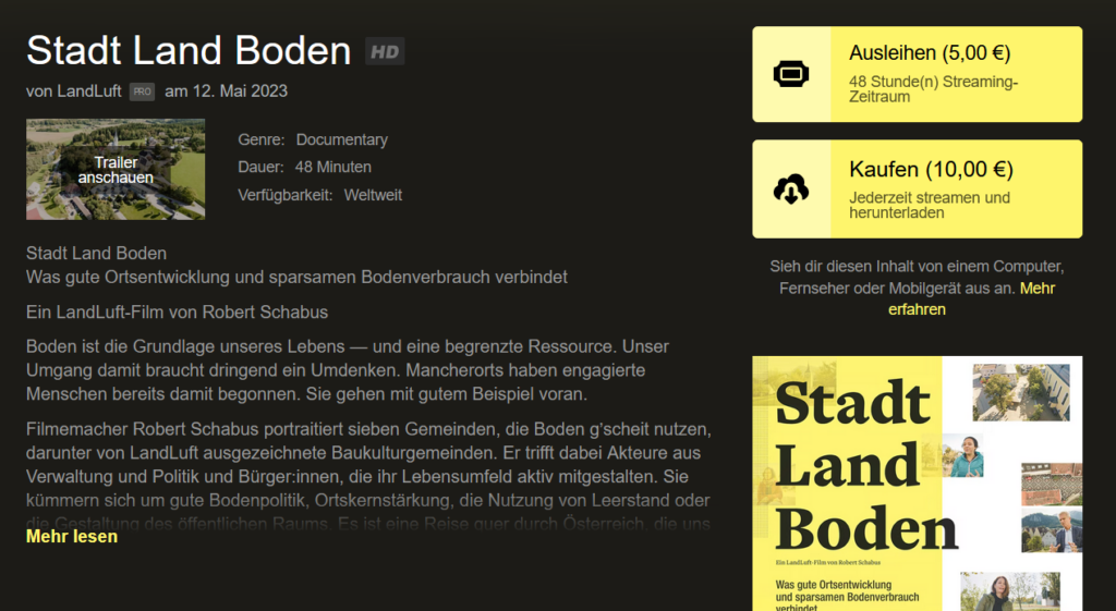 Stadt Land Boden Documentary
